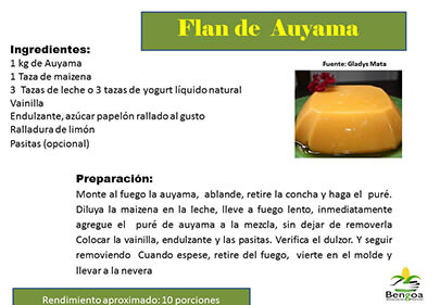Flan de Auyama