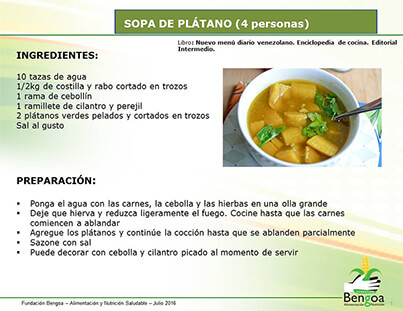 Sopa de plátano
