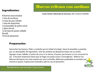 Huevos rellenos con sardinas