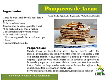 Panquecas de Avena