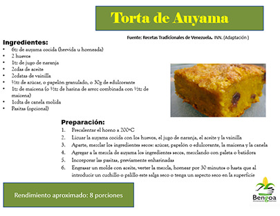 Torta de Auyama