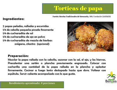 Torticas de papa