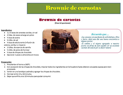 Brownie de caraotas