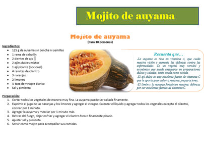 Mojito de auyama